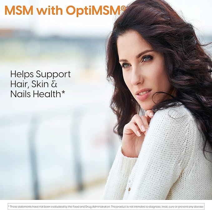 Doctor's Best MSM with OptiMSM, Joint Support, Immune System, Antioxidant and Protein-Building Role, Non-GMO, Gluten Free, 1000 mg, 180 Caps